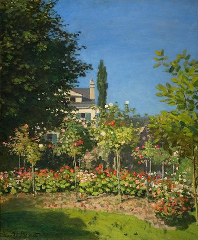 Garden in Bloom by Claude Monet